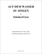 Auf dem Wasser zu Singen Orchestra sheet music cover